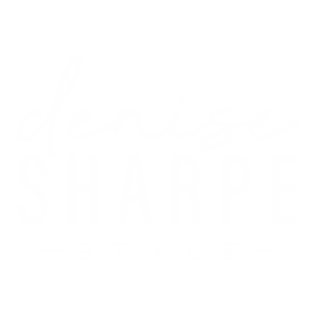 Denise Sharpe Style Logo White